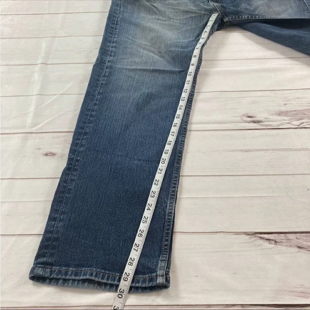 Levi Strauss & Co. Mens Blue 505 Straight Leg Denim Jeans Size W40xL30